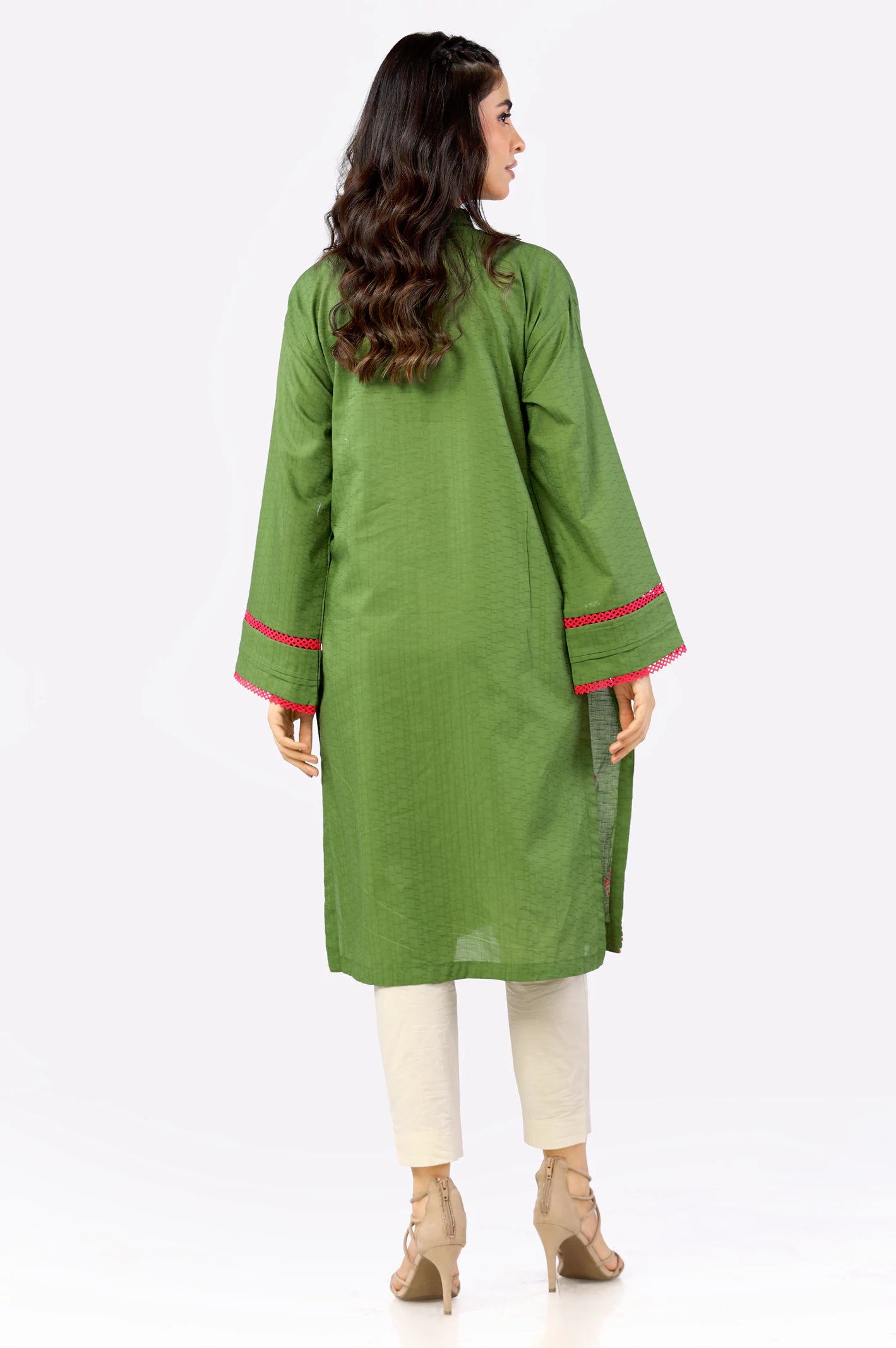 Jacquard Embroidered Kurti From Diners