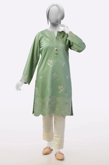 Sage Embroidered Kurti From Sohaye By Diners
