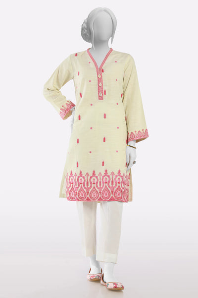 Beige Embroidered Kurti From Sohaye By Diners