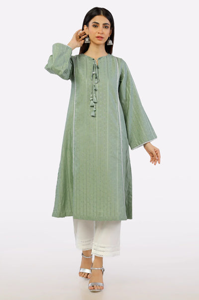 Sage Dyed Dobby Kurti From Sohaye By Diners