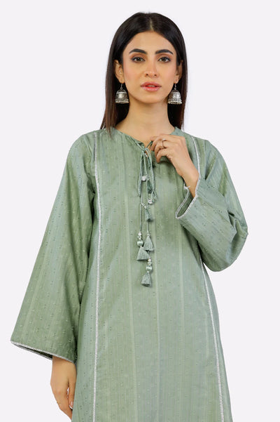 Sage Dyed Dobby Kurti From Sohaye By Diners