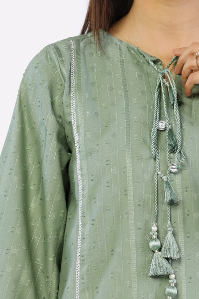 Sage Dyed Dobby Kurti From Sohaye By Diners