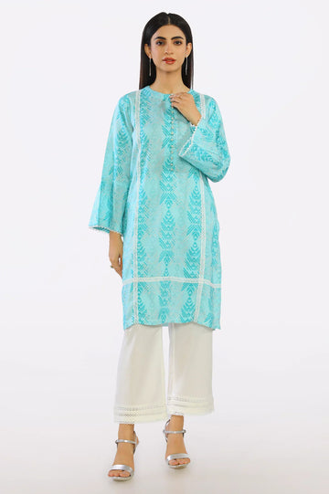 Blue Ready To Wear Printed Kurti
