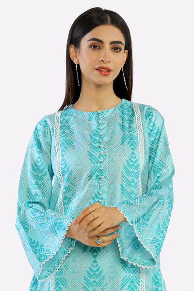 Blue Printed Kurti From Sohaye By Diners