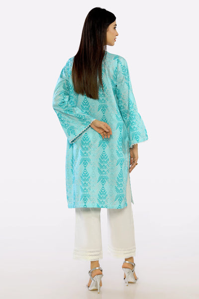 Blue Printed Kurti From Sohaye By Diners