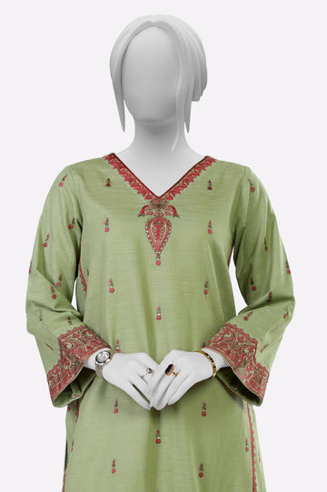 Light Green Embroidered Kurti From Sohaye By Diners
