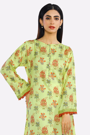 Lemon Printed Ready To Wear Kurti