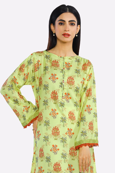 Lemon Printed Ready To Wear Kurti