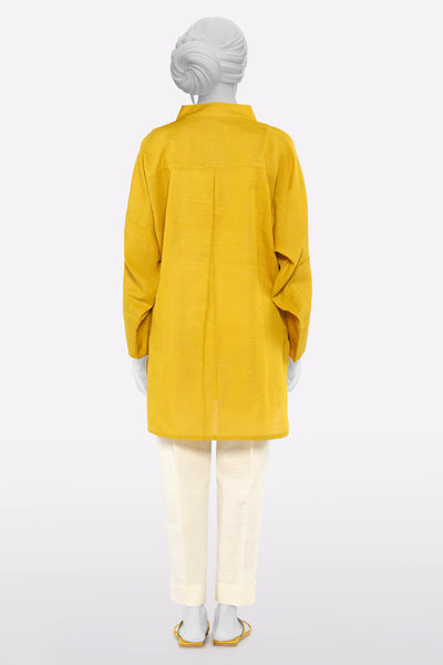 Mustard Fusion Kurti From Sohaye By Diners