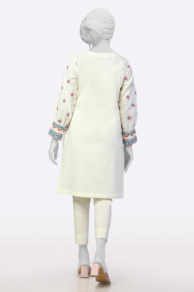 White Embroidered Kurti From Sohaye By Diners