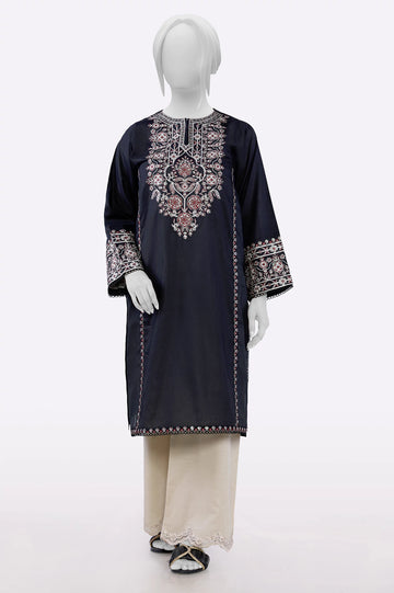 Black Embroidered Kurti From Sohaye By Diners