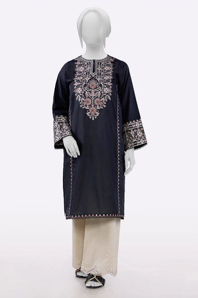 Black Embroidered Kurti From Sohaye By Diners