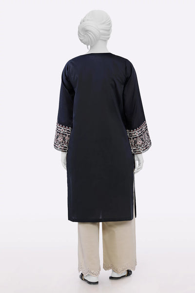 Black Embroidered Kurti From Sohaye By Diners