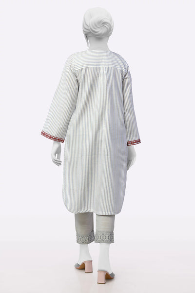 White Embroidered Kurti From Sohaye By Diners