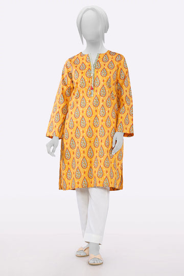 Orange Printed Kurti From Sohaye By Diners