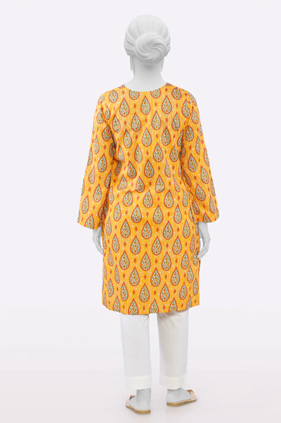 Orange Printed Kurti From Sohaye By Diners