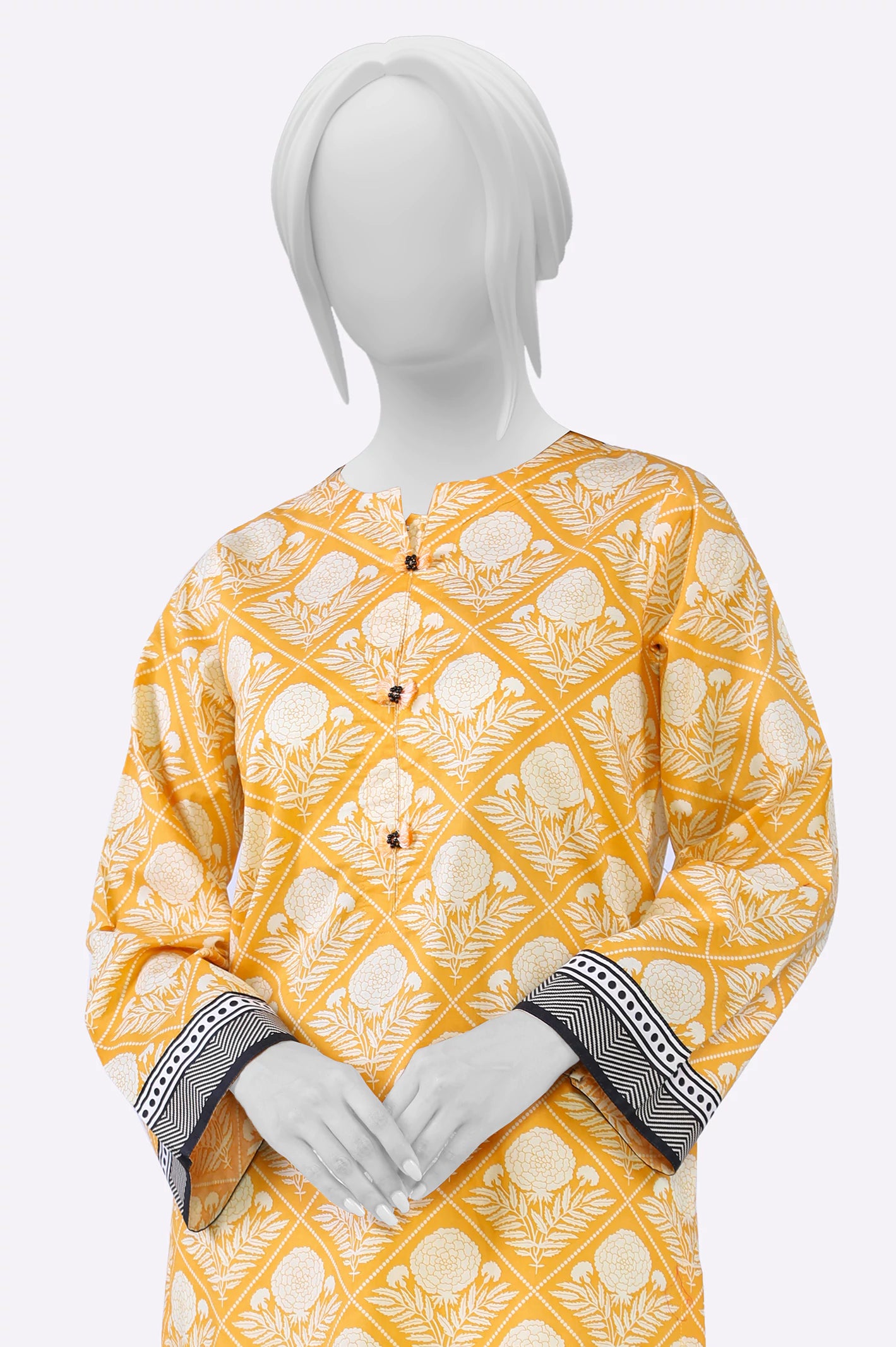 Orange Printed Kurti From Sohaye By Diners