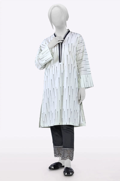 Cream Printed Kurti From Sohaye By Diners