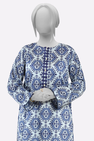 Blue Printed Kurti From Sohaye By Diners