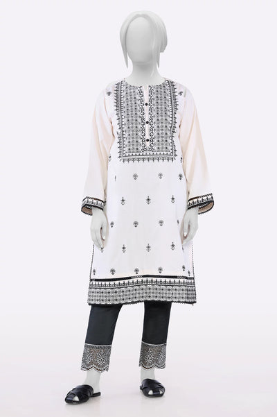 Light Peach Embroidered Kurti From Sohaye By Diners