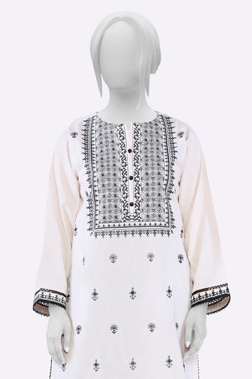 Light Peach Embroidered Kurti From Sohaye By Diners