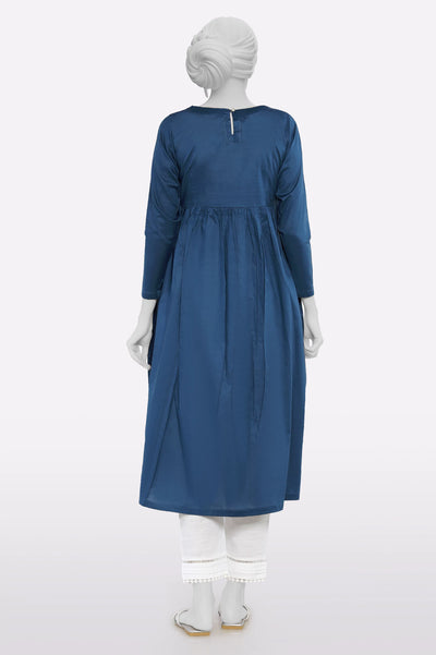 Blue Stylised Kurti From Sohaye By Diners