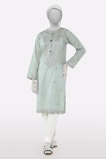 Grey Embroidered Kurti From Sohaye By Diners