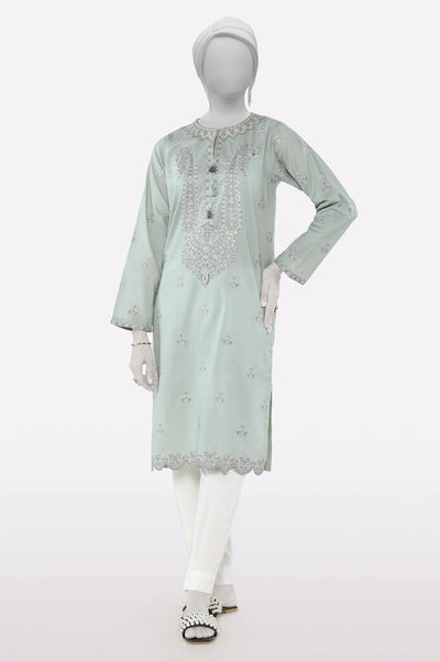 Grey Embroidered Kurti From Sohaye By Diners