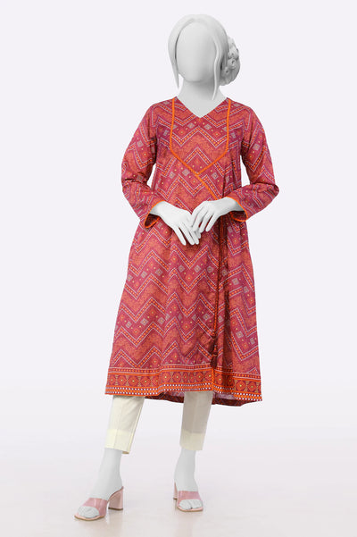 Maroon Printed Kurti From Sohaye By Diners