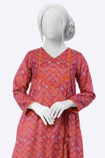Maroon Printed Kurti From Sohaye By Diners