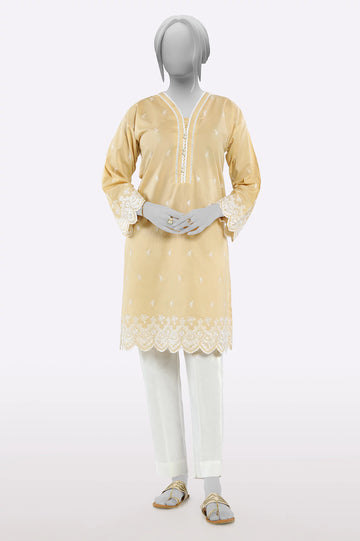 Beige Embroidered Kurti From Sohaye By Diners