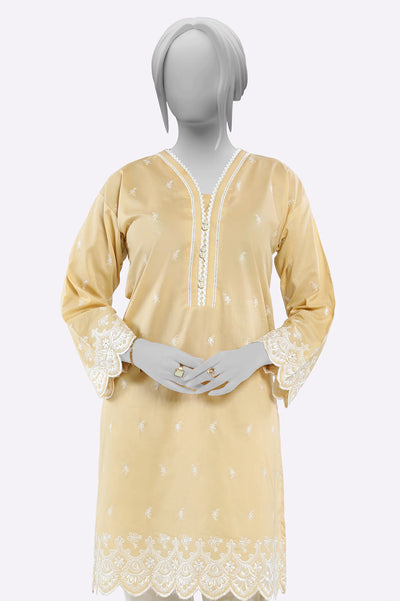 Beige Embroidered Kurti From Sohaye By Diners