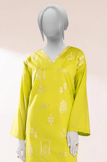 Light Green Embroidered Kurti From Sohaye By Diners