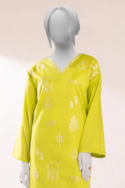 Light Green Embroidered Kurti From Sohaye By Diners
