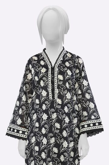 Black Printed Kurti From Sohaye By Diners