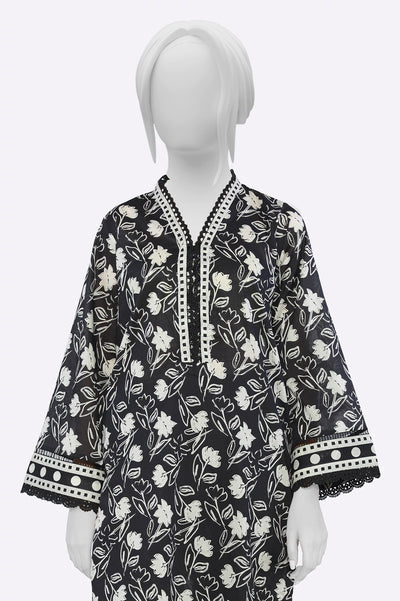 Black Printed Kurti From Sohaye By Diners