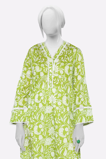 Light Green Printed Kurti From Sohaye By Diners