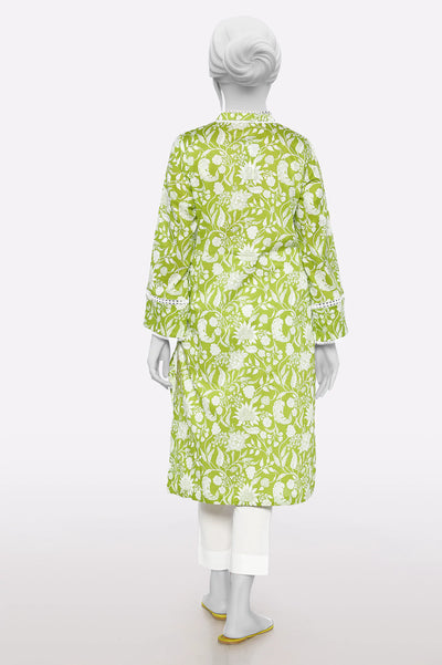 Light Green Printed Kurti From Sohaye By Diners