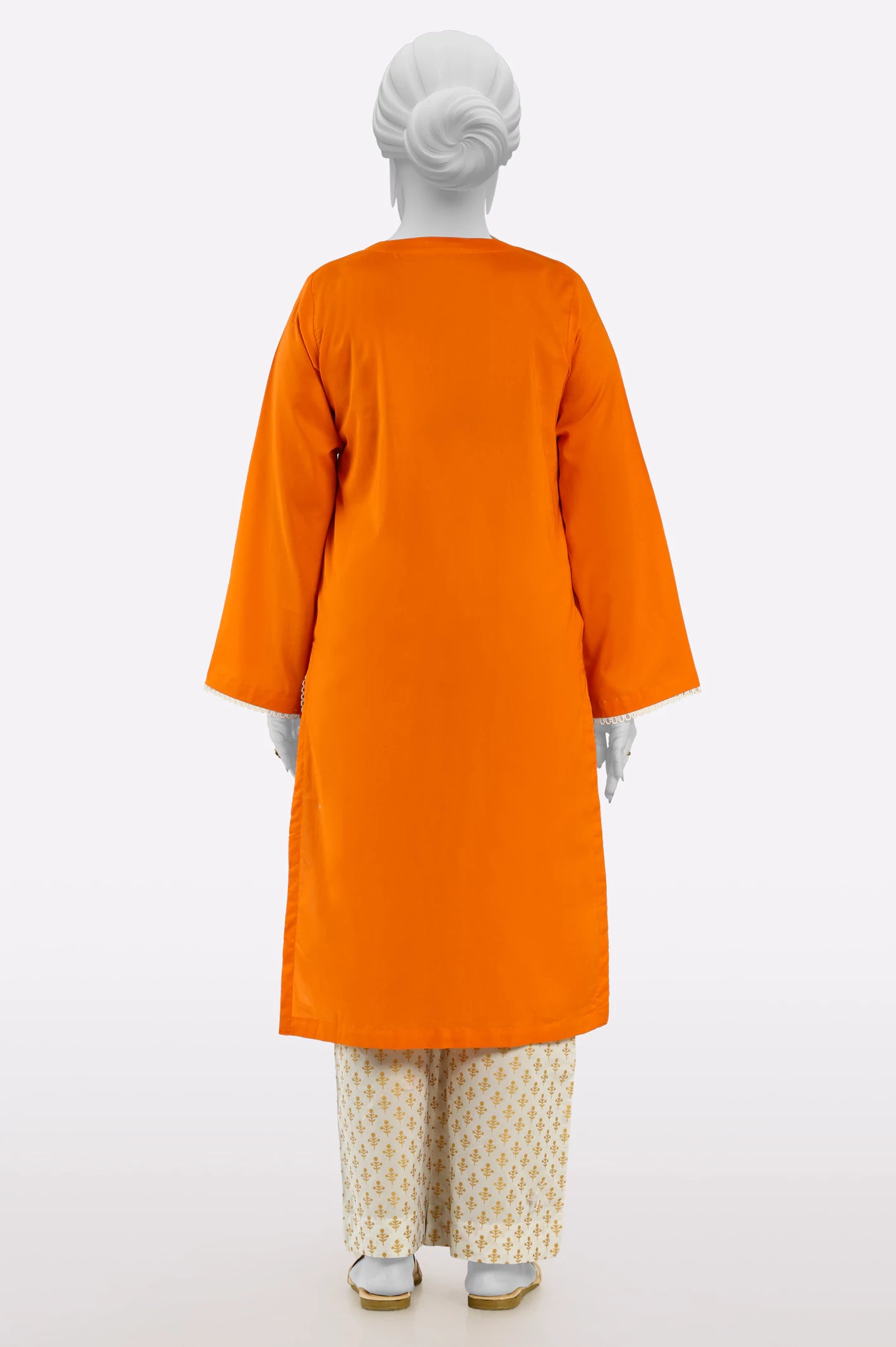 Orange Embroidered Kurti From Sohaye By Diners