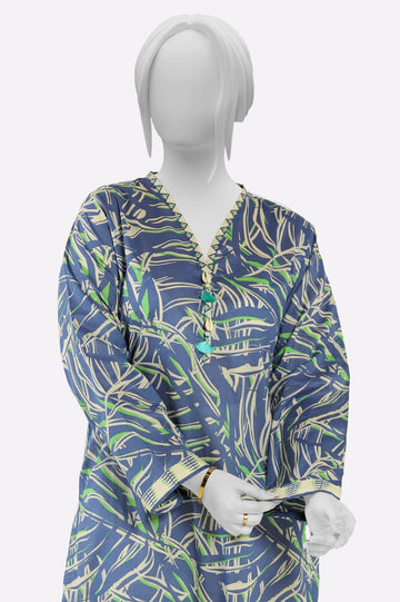 Blue Printed Kurti From Sohaye By Diners