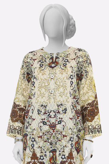 Beige Stylised Kurti From Sohaye By Diners