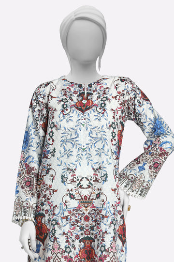 Off White Printed Kurti From Sohaye By Diners