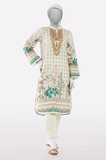 Off White Printed Kurti From Sohaye By Diners