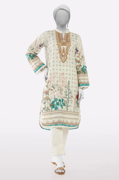Off White Printed Kurti From Sohaye By Diners