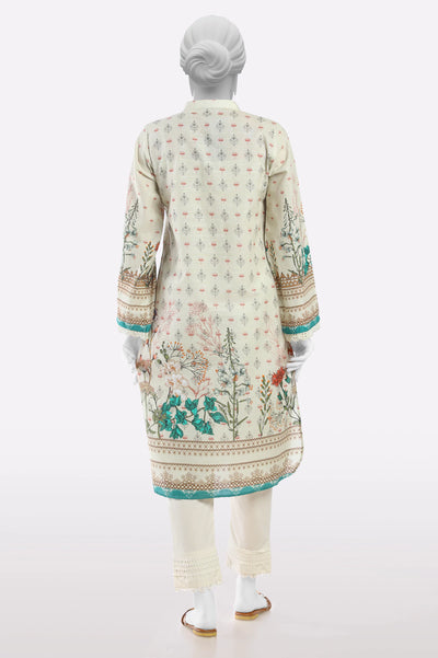 Off White Printed Kurti From Sohaye By Diners