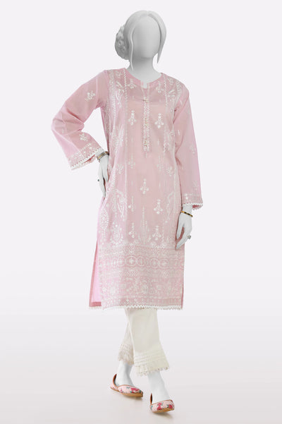Light Pink Embroidered Kurti From Sohaye By Diners