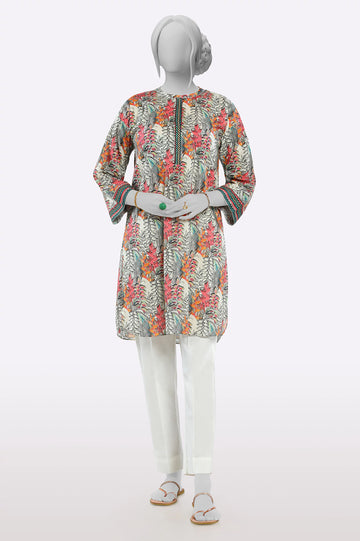 White Printed Kurti From Sohaye By Diners