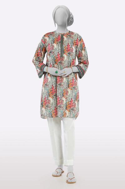 White Printed Kurti From Sohaye By Diners