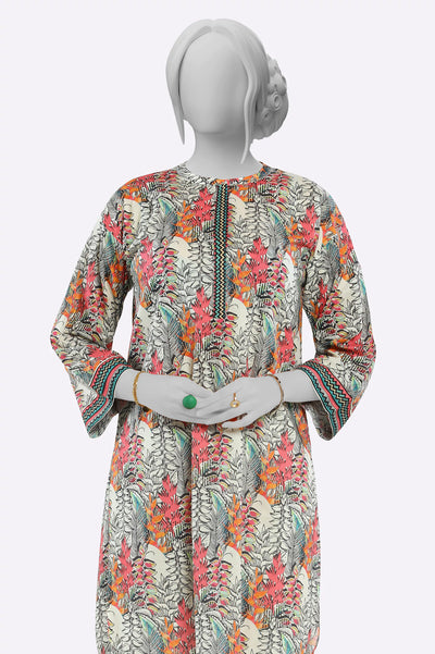 White Printed Kurti From Sohaye By Diners