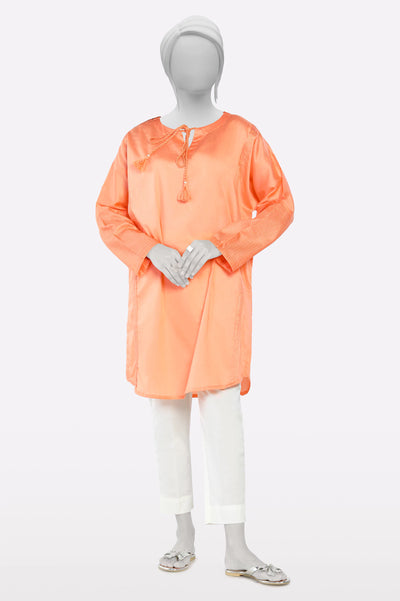 Peach Fusion Kurti From Sohaye By Diners